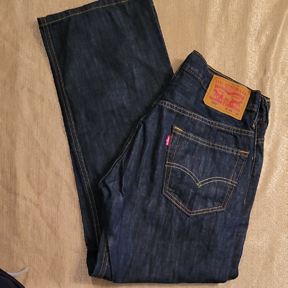 Levi's 569  Blue Straight Jeans Classic Style 29 X 30